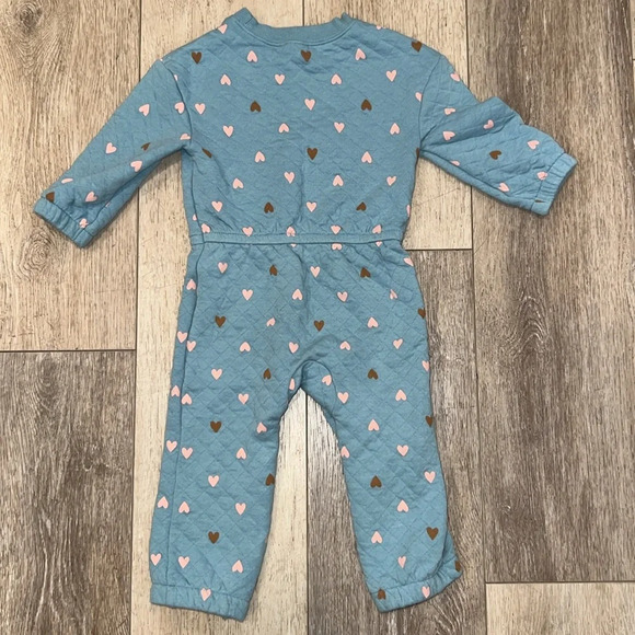 Carter's Baby Girls Long Sleeve Jumpsuit - Picture 6 of 7